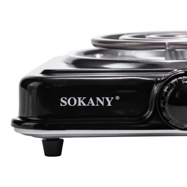 Электрическая плита Sokany спираль на 1 конфорку SK-5111 1000 Вт черная