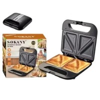 Сендвічниця електрична з антипригарним покриттям 750 Вт SOKANY SK-08056