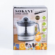 Соковижималка для цитрусових електрична Sokany JE-623D на 700 мл, чорний