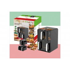 Двухкамерная аэрофритюрница T.K.Line TK00275 на 12 л и на 6л Мощность 5200+2000 Вт 