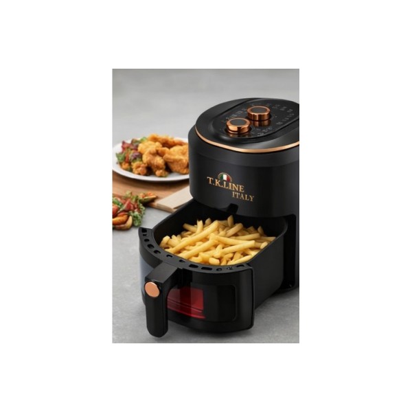 Аэрофритюрница механическая T.K.Line TK00268 на 8 л 3400 Вт с чашей на 8 л.(черный)