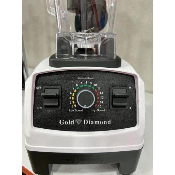 Мощный стационарный блендер Gold Diamond TK000100 с чашей 2л Белый