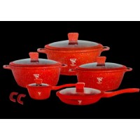 Набор кастрюль Top Kitchen ТК00050 (red) 10 предметов