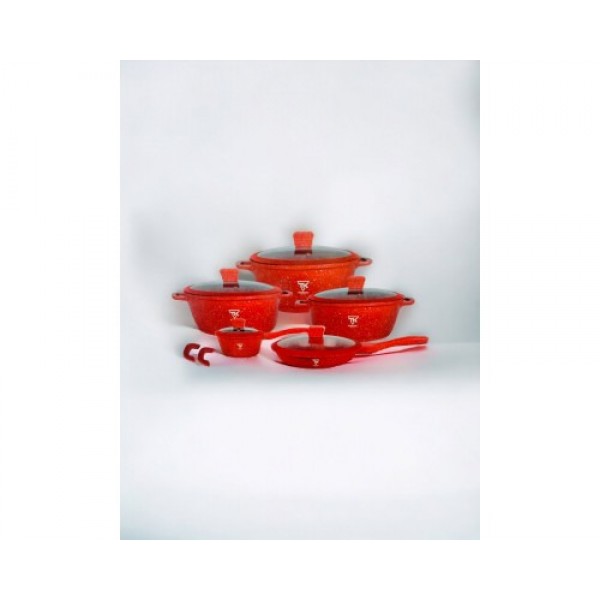 Набор кастрюль Top Kitchen ТК00050 (red) 10 предметов