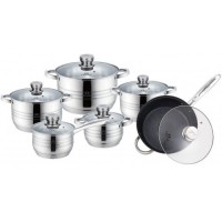 Набор посуды T.K.Line ТК000271 из нержавеющей стали 12 предметов.