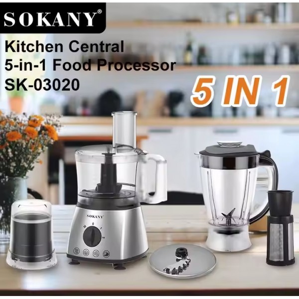 Кухонный комбайн 5в1 500W SOKANY SK-03020