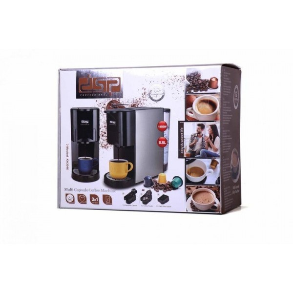 Кофемашина для дома КА-3046 капсюльная - капельная 3 в 1