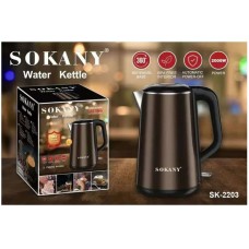  Электрический чайник Sokany SK-2203 из нержавеющей стали