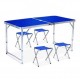  Стол для пикника с 4 стульями Sokany TS-04 (синий)