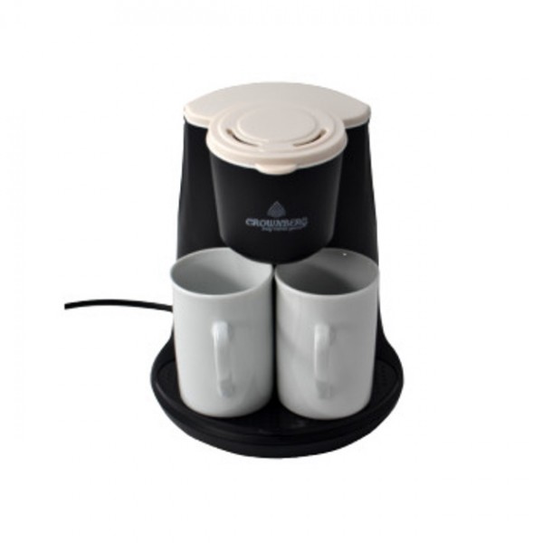Кофеварка Crownberg CB 1568 капельная 500 Вт ударопрочный черный пластик (CB-1568_3444)