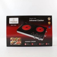Інфрачервона плита 2000W, дві конфорки, CB-1332