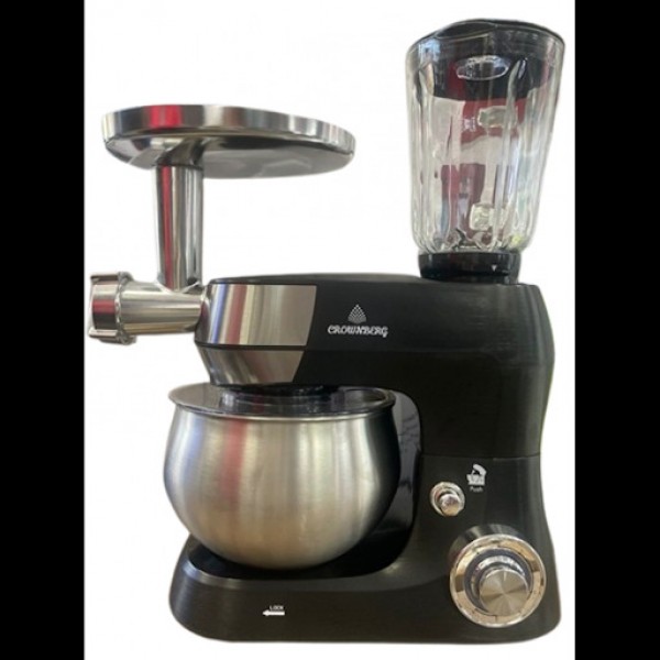 Многофункциональный кухонный комбайн Crownberg CB-3409 3 в 1 тестомисс мясорубка блендер