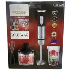 Блендер Crownberg СВ-6224 4в1 2000 Вт универсальный кухонный комбайн