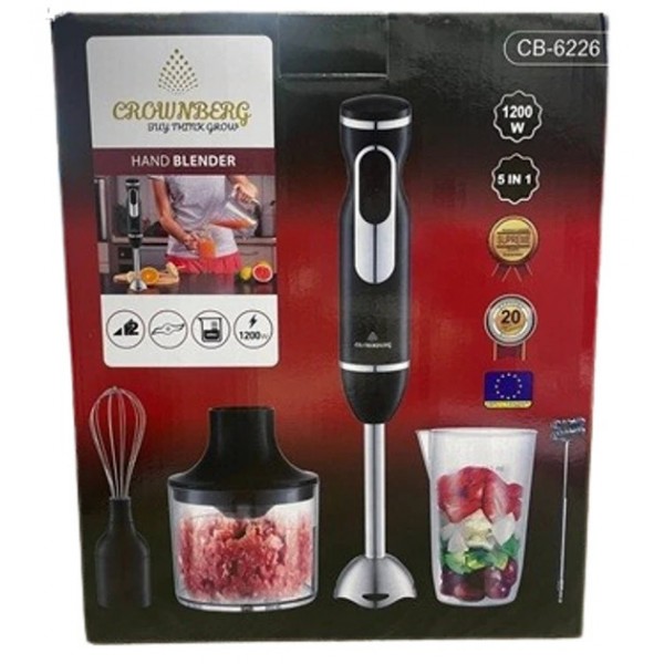 Блендер Crownberg СВ-6226 5в1 1200Вт универсальный кухонный комбайн