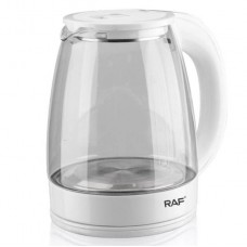 Электрочайник RAF R.7825 электрический чайник 2л стеклянный дисковый 2000Вт белый