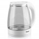 Електрочайник RAF R.7825 електричний чайник 2л стекляний дисковий 2000Вт білий