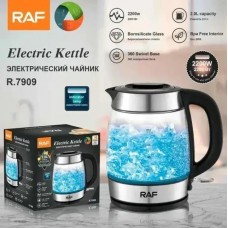 Чайник RAF R-7909 электрический стеклянный на 2 л с индикатором работы 2200 Вт.