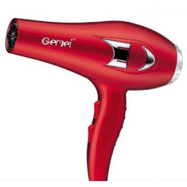 Фен для сушки укладки волос Gemei GM-1705 электрофен с концентратором 1500 Вт.