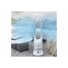 Напольный куллер/вентилятор Germatic БЕЗЛОПОСТНОЙ (AM-030JR) (Зима-лето, LED, 1200W, сенсор, пульт ДУ, автоповорот 80°)