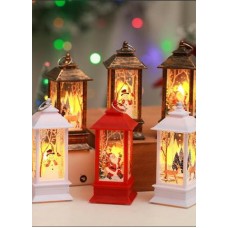 Новогодний- Рождественский фонарь украшение дома настольная маленькая ночная лампа 802