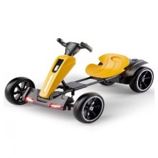Дитячий електрокарт M 6277 EBR-6 з пультом керування, жовтий