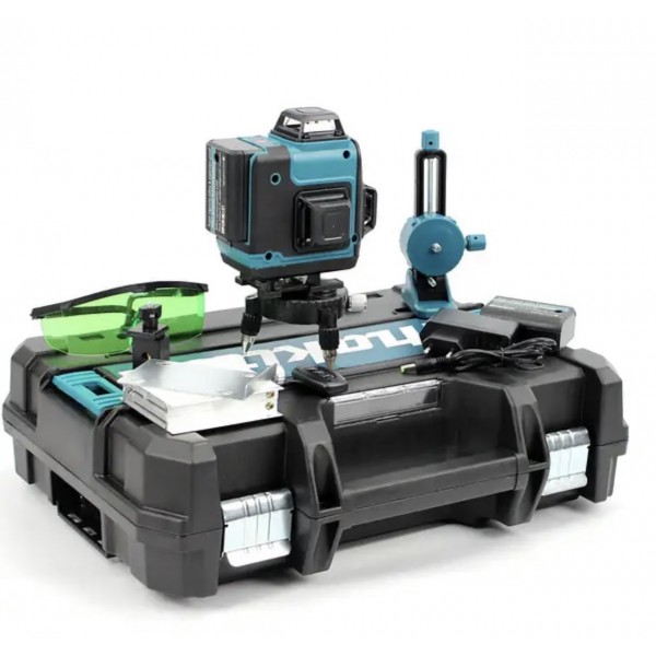 Аккумуляторный лазерный Makita нивелир SK700GDZ 4D-16 линейный уровень со штативом