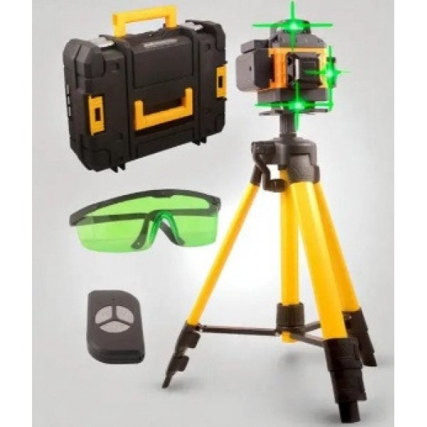 Лазерный нивелир 3D-4D Fixit Laser (2 АКБ, 3.7V 5AH) со штативом