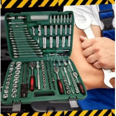 Набор инструментов с трещоткой 216 предметов в кейсе