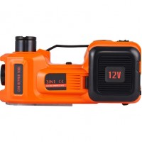 Електричний домкрат 12V 3в1 з компрессором та ліхтарем ( 5 тонни, 180W) вбудованим насосом для підкачки шин
