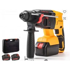 Перфоратор аккумуляторный желтый в кейсе 2 акб 1 5 Ач мощный инструмент