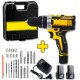 Беспроводной шуруповерт Желтый 12V Li-Ion 2Ач в комплекте с кейсом
