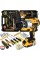 Шуруповерт ударный DeWALT DCD791 (24V 5A/h Li-Ion) с большим набором инструментов