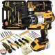 Шуруповерт ударный DeWALT DCD791 (24V 5A/h Li-Ion) с большим набором инструментов