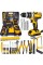 Шуруповерт ударный DeWALT DCD791 (24V 5A/h Li-Ion) с большим набором инструментов