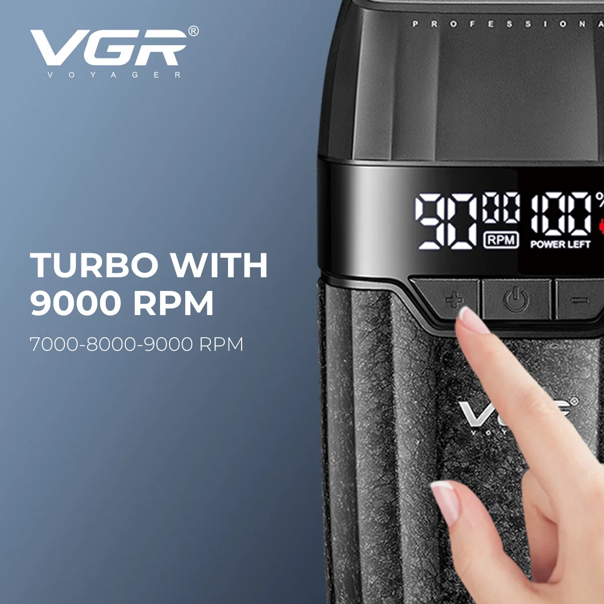 Комплект VGR 3 в 1 V-640 S3 BLACK, машинка для стрижки (clipper), триммер и электробритва (шейвер)