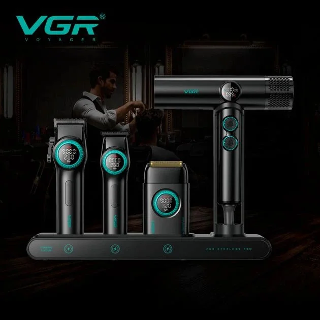 Профессиональная машинка для стрижки VGR STEPLESS PRO 4 IN 1.(10731)