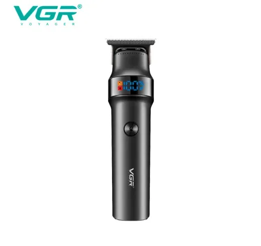 Триммер аккумуляторный VGR V-987, 4 насадки, LED дисплей