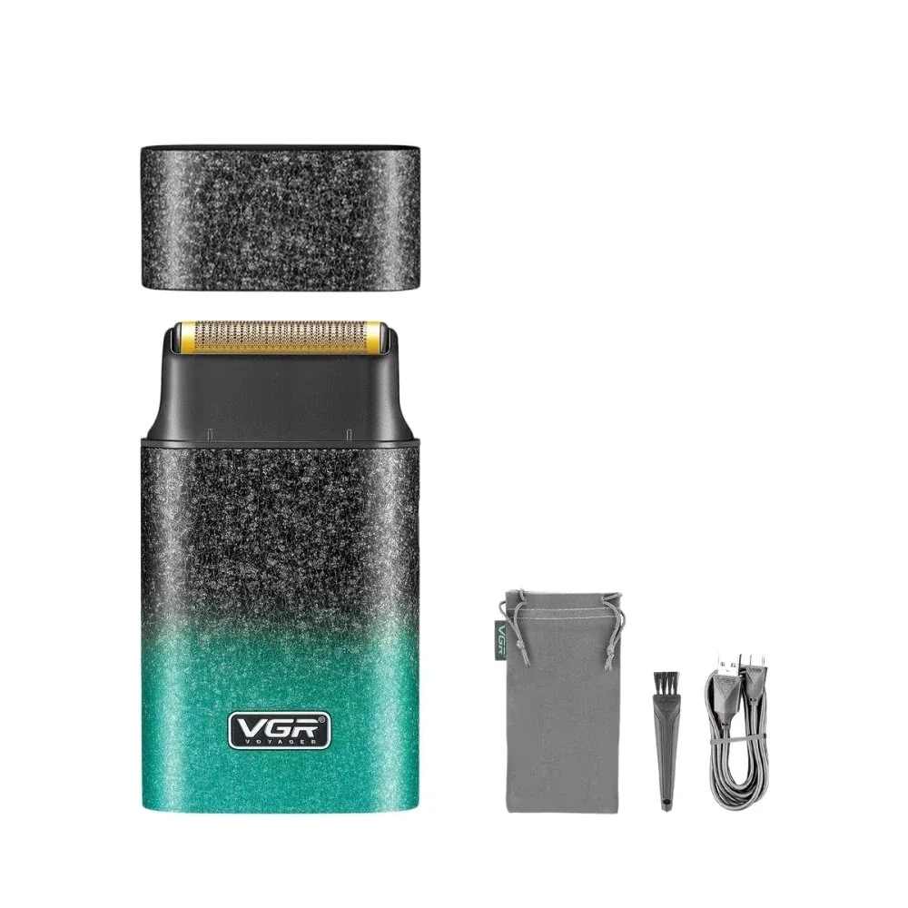 Электробритва VGR V-326 шейвер GREEN, IPX6