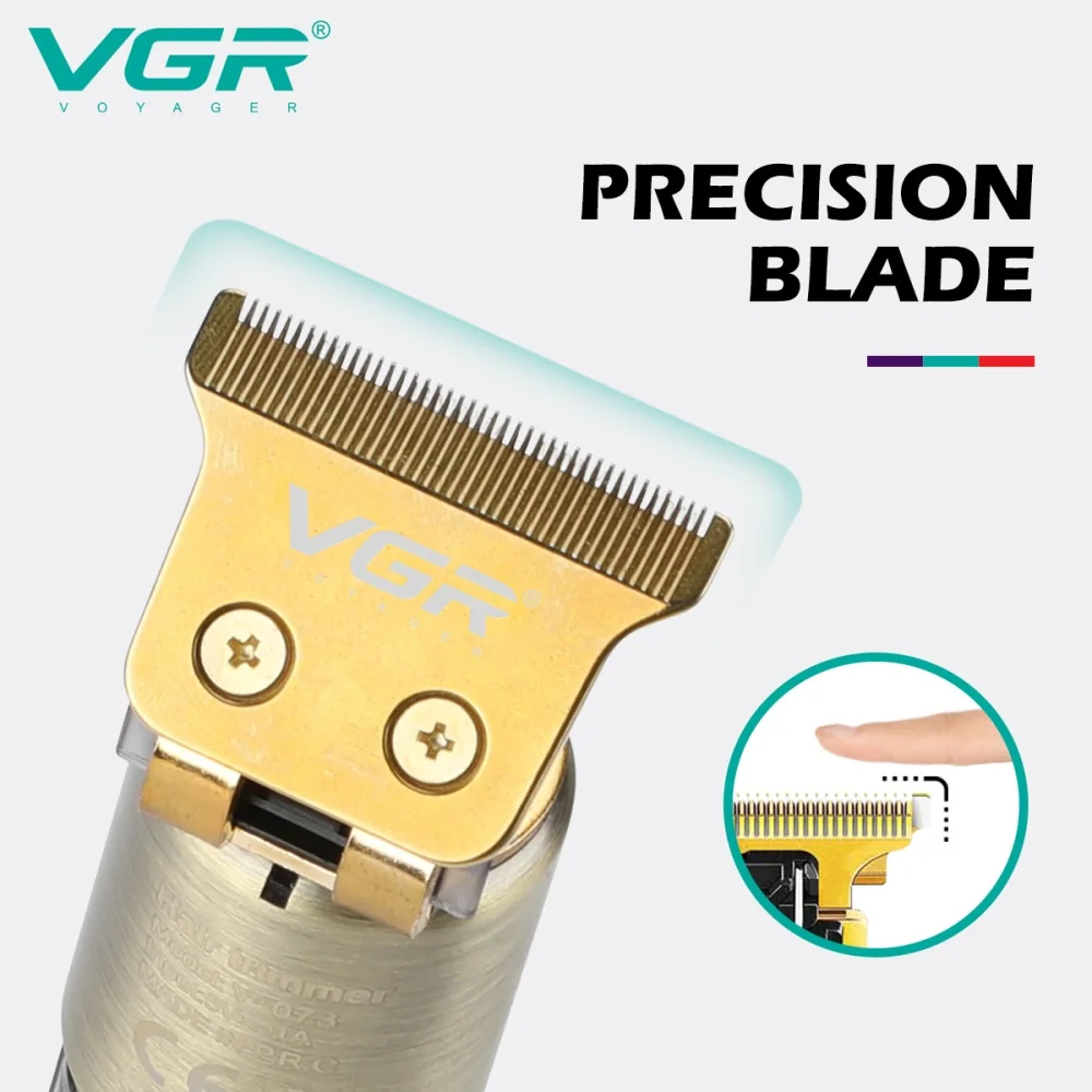 Триммер VGR V-073, 4 насадки, LED display