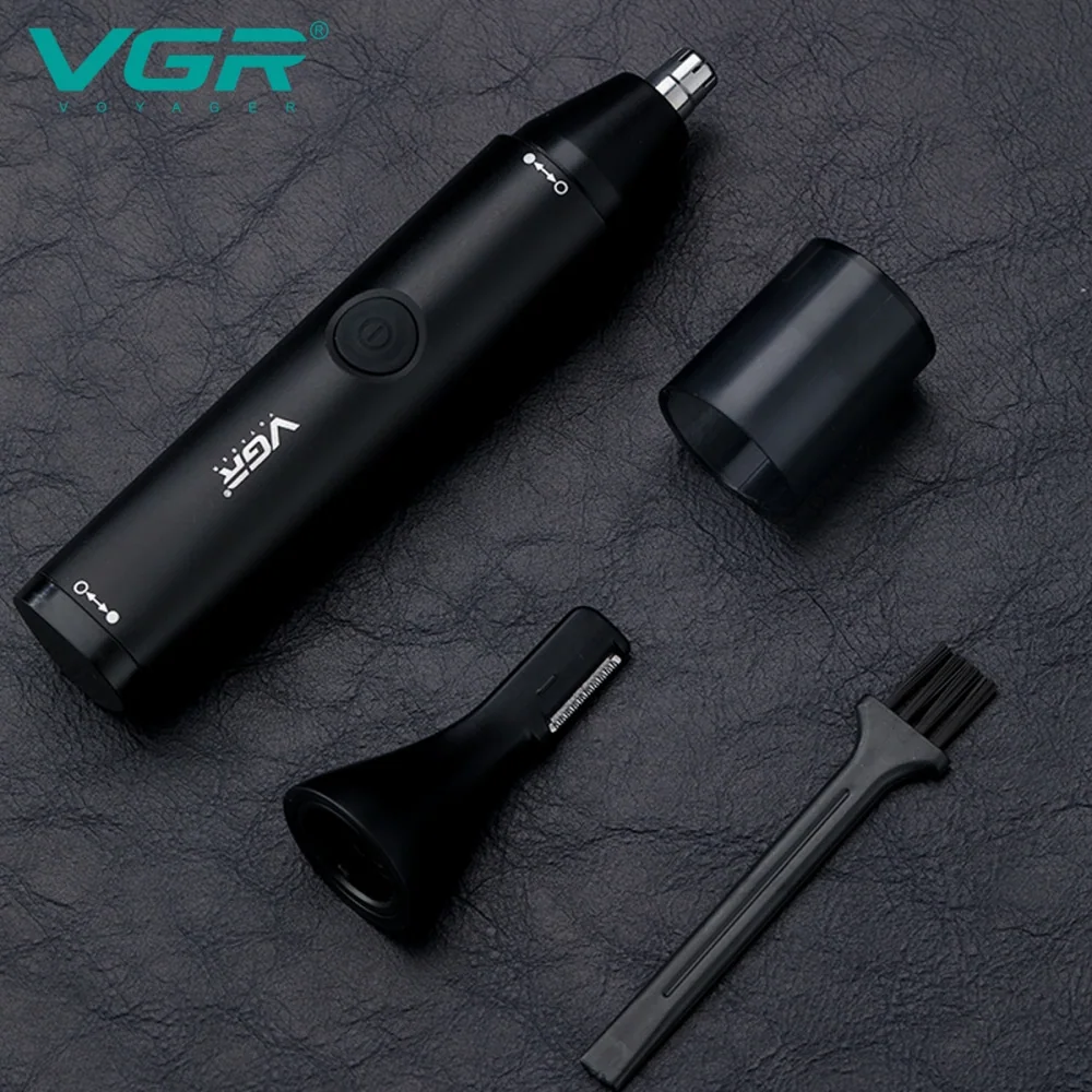 Триммер VGR 2 в 1 V-613 для носа и бровей, IPX5