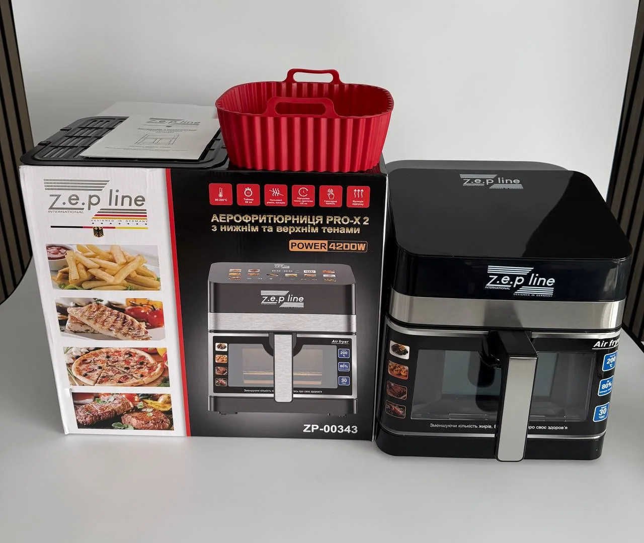 Мультифункциональная аэрофритюрница Zepline ZP-00343 на 13 л 4200 Вт.