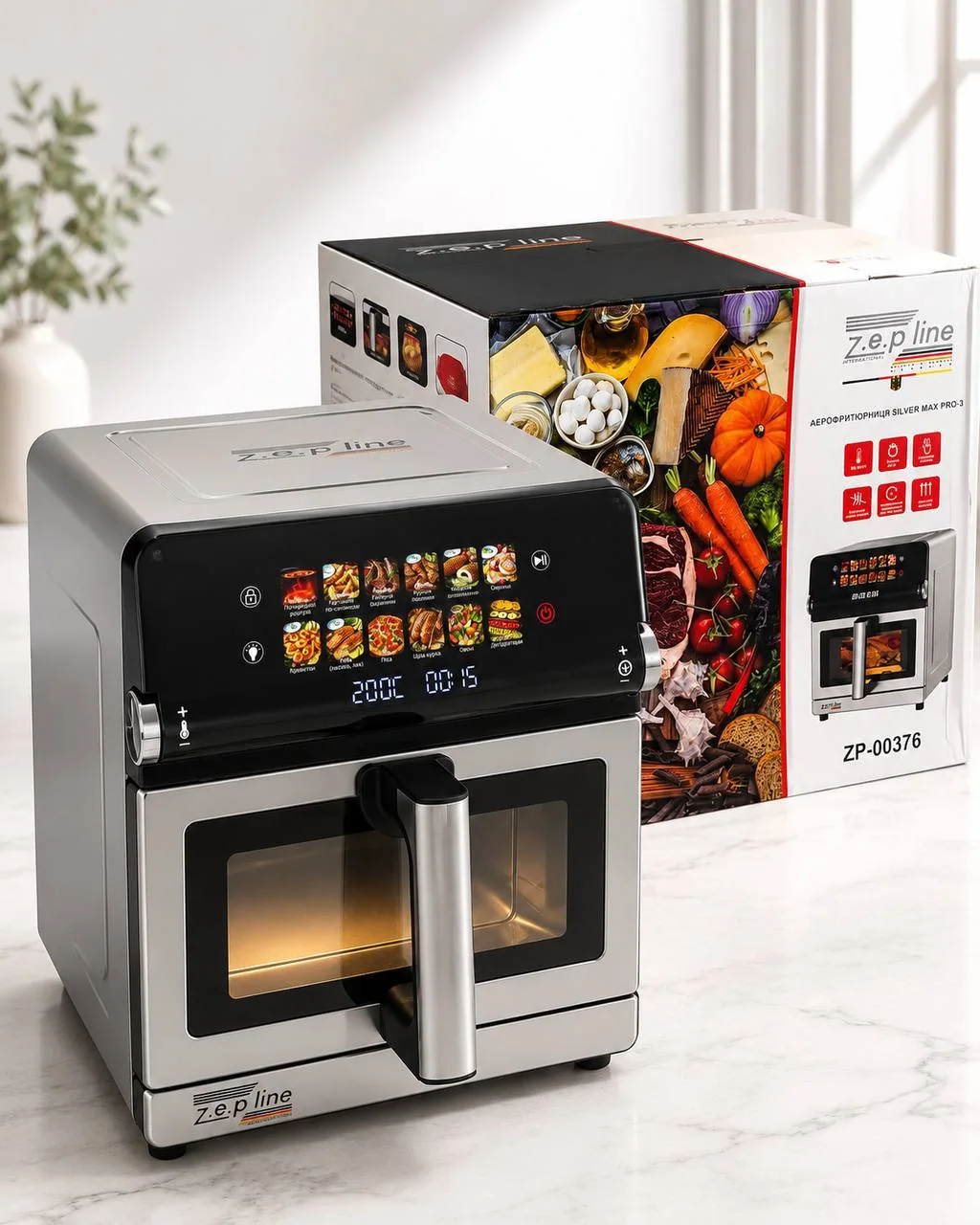 Аэрофритюрница Max Pro-3 на 13 литров 4200 Вт Zepline ZP-00376 12 программ