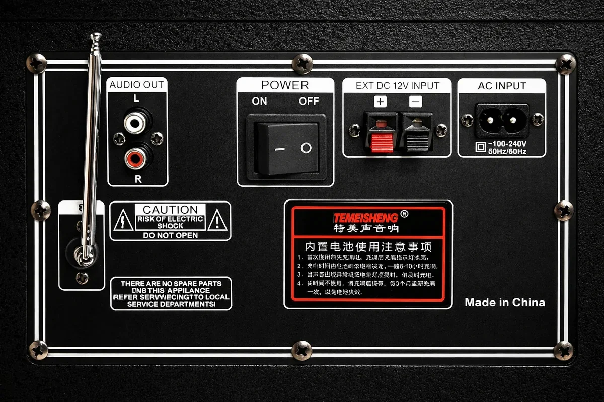 Автономная акустическая система TMG TMS-10291 (2MIC+USB+TF+FM+TWS)