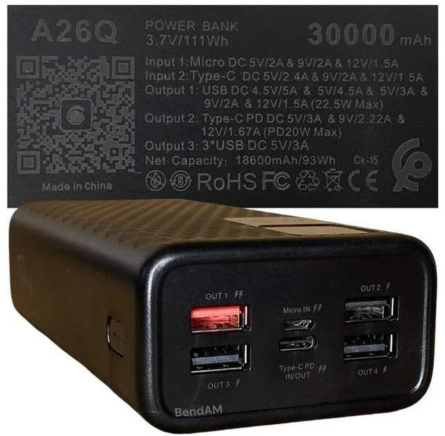 Power Bank JOCO A26Q 30000mAh 22.5W
