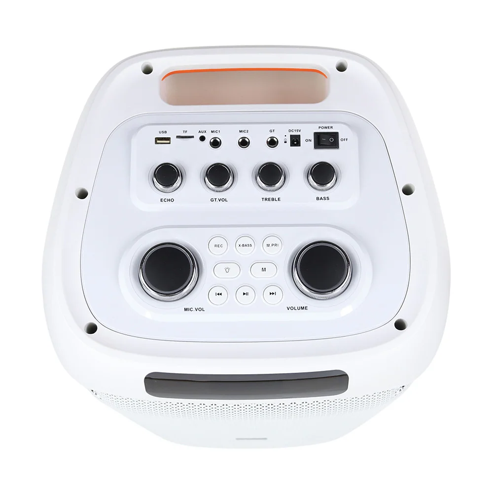 Акустическая переносная Bluetooth колонка Gedi-G LT-2232 с двумя радиомикрофонами