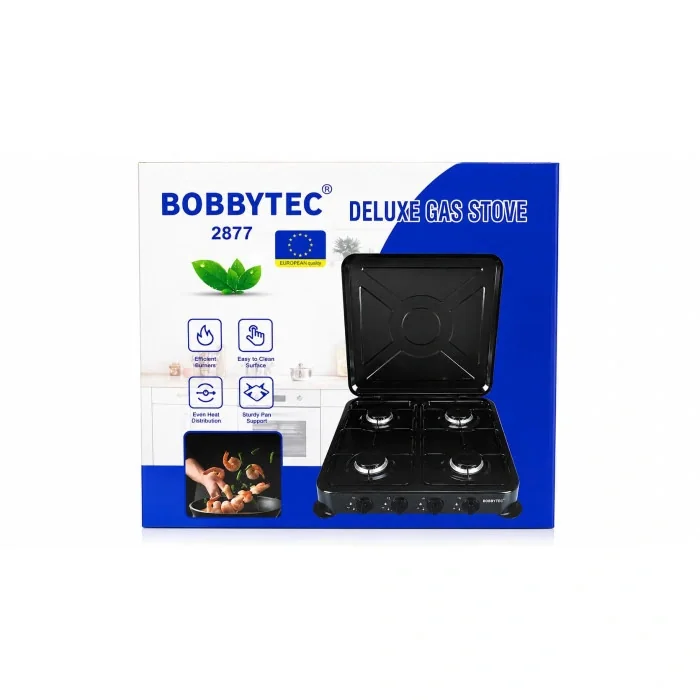 Газовая плита BOBBYTEC 2877 (4 конфорки)