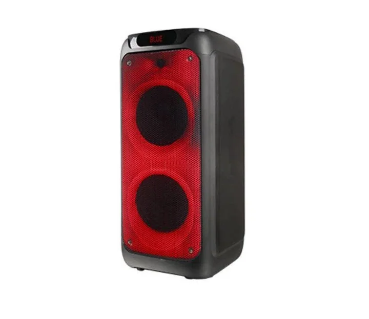 Акустическая переносная Bluetooth колонка GD-8512 с двумя радиомикрофонами 2*8" 50 Вт FM, USB, AUX, RGB