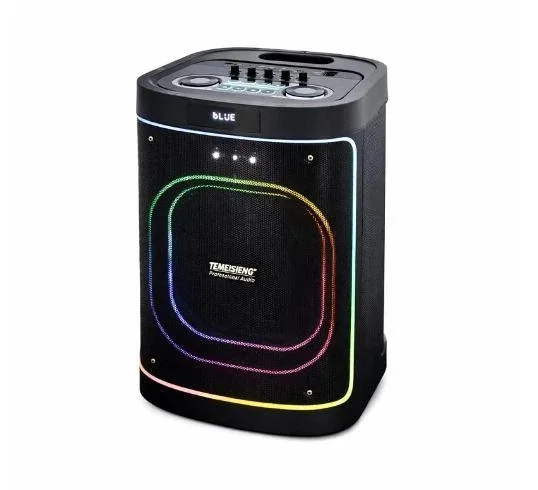 Переносная колонка Bluetooth Temeisheng 1221-A6 с микрофонами и пультом Портативная акустика 300 Вт 12"