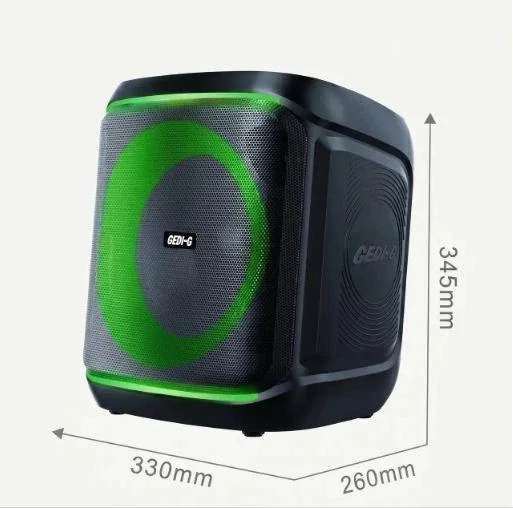 Акустическая переносная Bluetooth колонка Gedi-G GD-928 с радиомикрофоном 8" 40 Вт FM, USB, AUX, RGB
