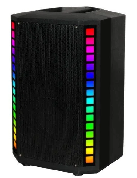 Акустическая переносная Bluetooth колонка Gedi-G GD-915 с радиомикрофоном 8" 40 Вт FM, USB, AUX, RGB